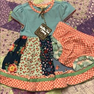 MATILDA JANE BABY BLUE DRESS SZ 6-12 M BNWT